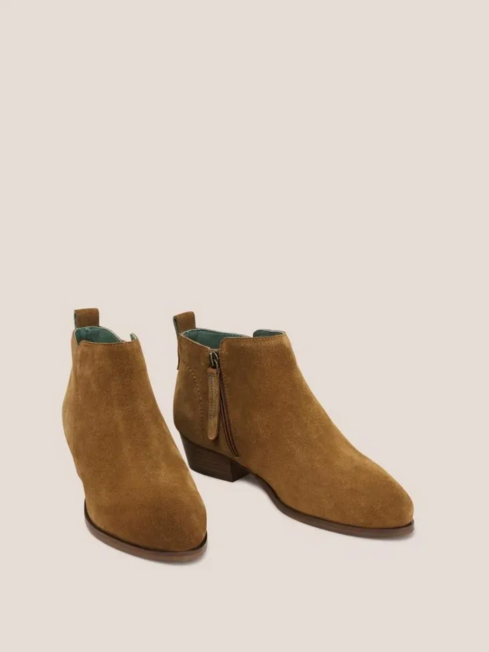 White Stuff BOOTS Suede Willow Ankle Boot Dark Tan 8211 Women