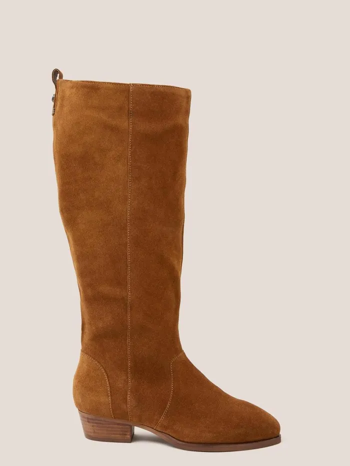 White Stuff BOOTS Wide Fit Suede Knee High Boot Dark Tan 8211 Women White Stuff BOOTS Wide Fit Suede Knee High Boot Dark Tan 8211 Women
