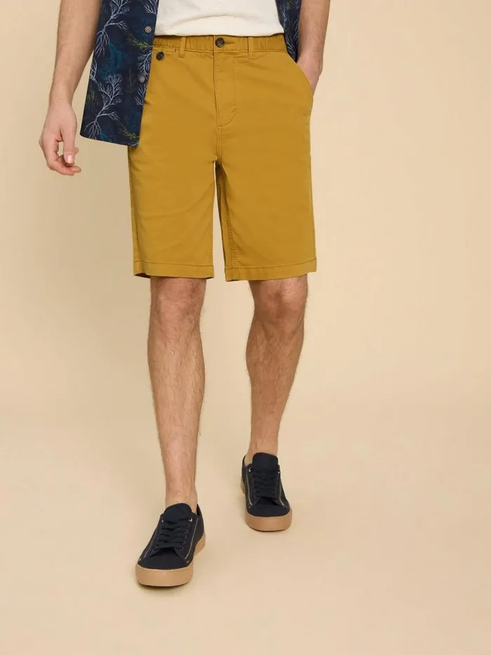 White Stuff CHINOS Sutton Organic Chino Short Deep Yellow 8211 Men
