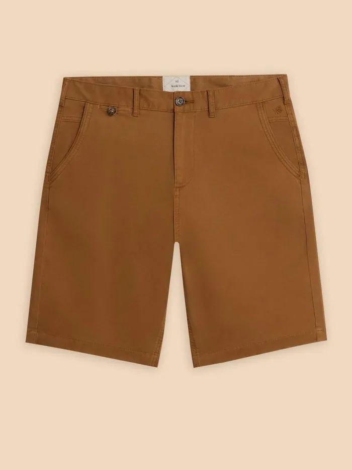 White Stuff CHINOS Sutton Organic Chino Short Mid Brown 8211 Men White Stuff CHINOS Sutton Organic Chino Short Mid Brown 8211 Men