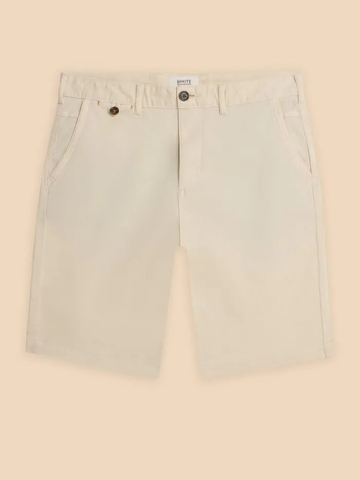 White Stuff CHINOS Sutton Organic Chino Short Natural White 8211 Men White Stuff CHINOS Sutton Organic Chino Short Natural White 8211 Men