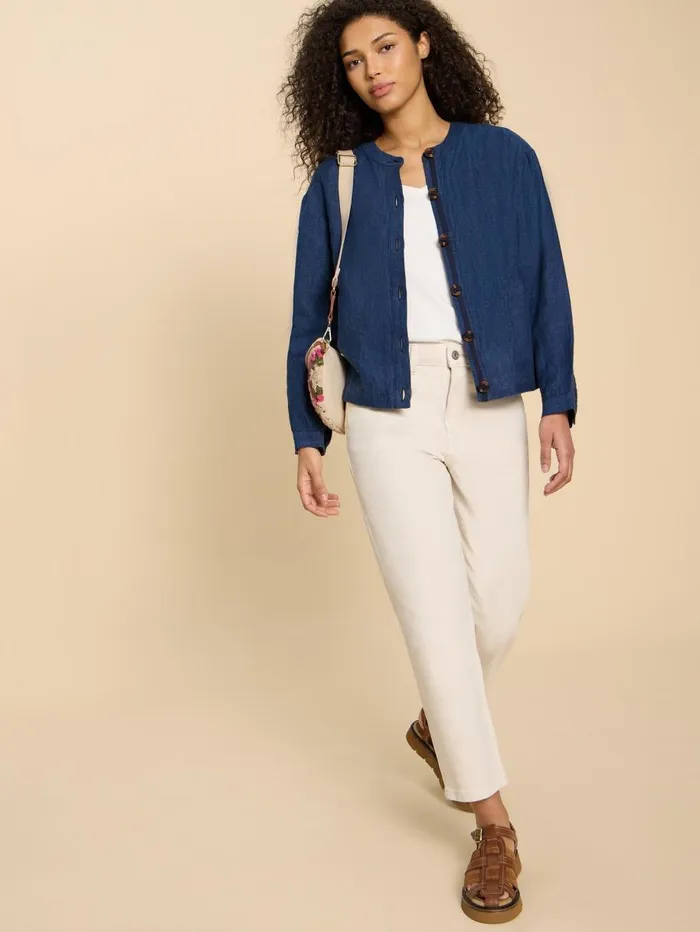 White Stuff COATS and JACKETS Adele Linen Jacket Dark Navy 8211 Women White Stuff COATS and JACKETS Adele Linen Jacket Dark Navy 8211 Women