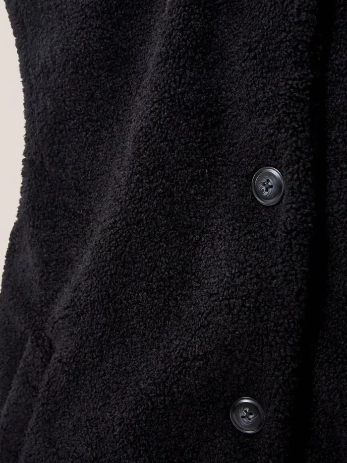White Stuff COATS and JACKETS Borg Gilet Pure Black 8211 Women White Stuff COATS and JACKETS Borg Gilet Pure Black 8211 Women