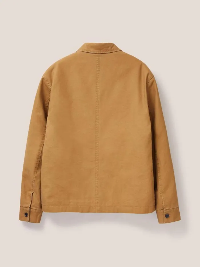 White Stuff COATS and JACKETS Canvas Trucker Dark Tan 8211 Men White Stuff COATS and JACKETS Canvas Trucker Dark Tan 8211 Men