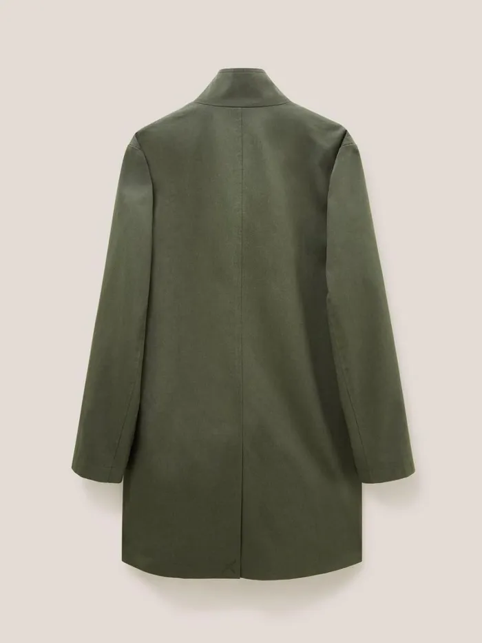 White Stuff COATS and JACKETS Commuter Mac Coat Dark Green 8211 Men