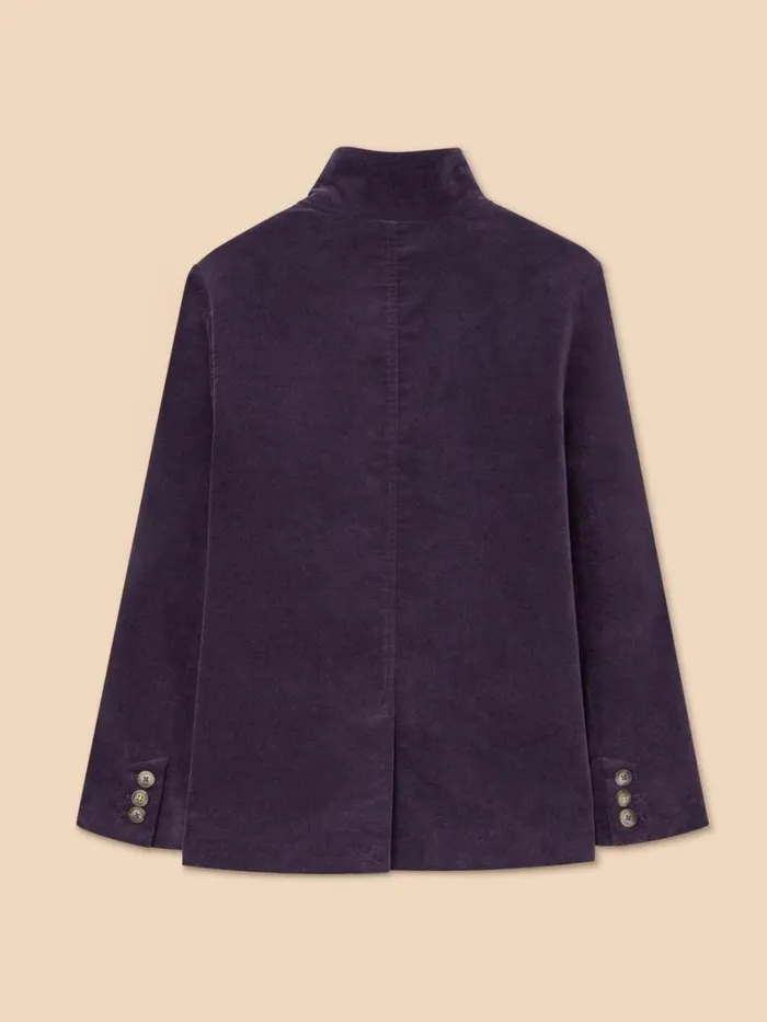 White Stuff COATS and JACKETS Karla Velvet Peacoat Dark Purple 8211 Women White Stuff COATS and JACKETS Karla Velvet Peacoat Dark Purple 8211 Women
