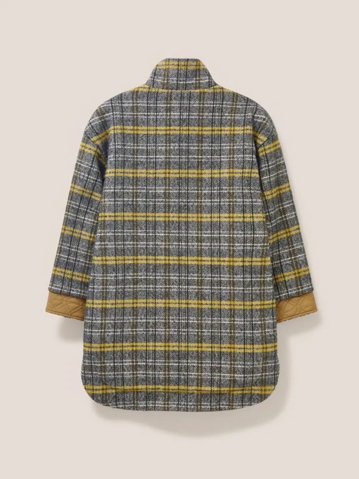 White Stuff COATS and JACKETS Maddie Reversible Coat Grey Multi 8211 Women