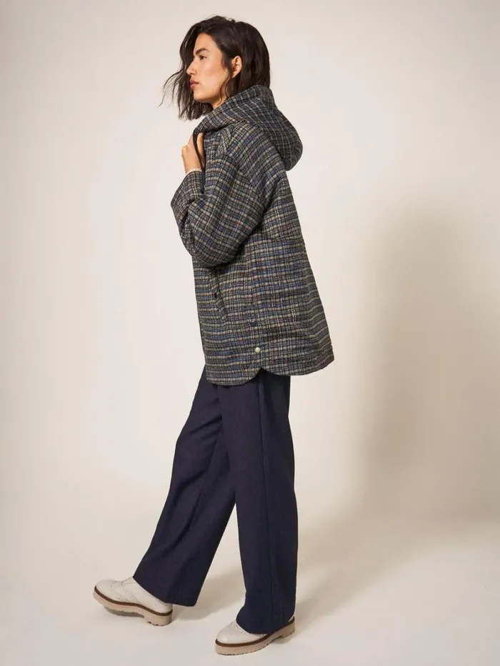 White Stuff COATS and JACKETS Mariella Reversible Relaxed Fit Coat Black Multi 8211 Women White Stuff COATS and JACKETS Mariella Reversible Relaxed Fit Coat Black Multi 8211 Women
