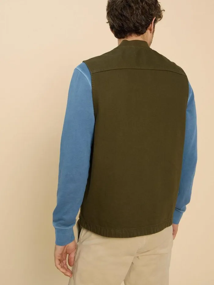 White Stuff COATS and JACKETS McCarthy Gilet Khaki Green 8211 Men White Stuff COATS and JACKETS McCarthy Gilet Khaki Green 8211 Men