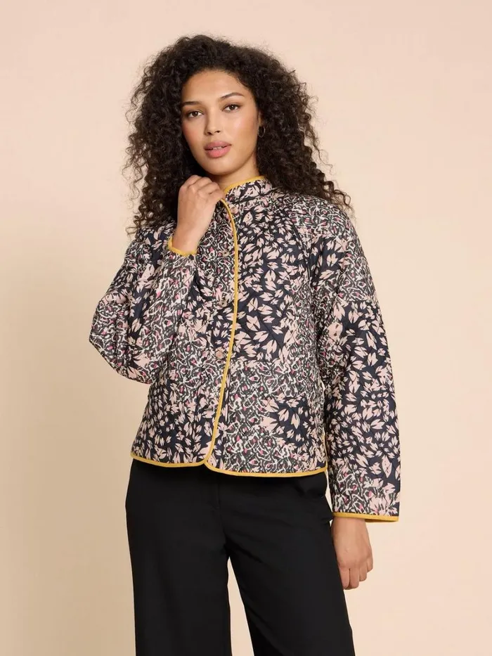 White Stuff COATS and JACKETS Natalie Reversible Jacket Black Print 8211 Women White Stuff COATS and JACKETS Natalie Reversible Jacket Black Print 8211 Women