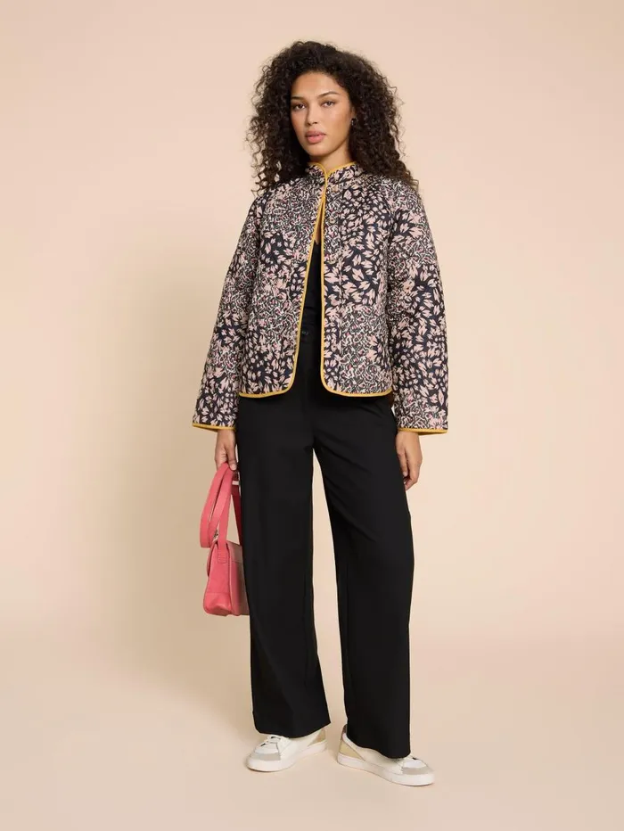 White Stuff COATS and JACKETS Natalie Reversible Jacket Black Print 8211 Women White Stuff COATS and JACKETS Natalie Reversible Jacket Black Print 8211 Women