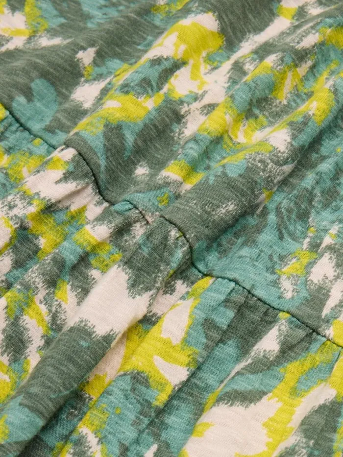 White Stuff DRESSES Addison Cotton Jersey Dress Teal Print 8211 Women White Stuff DRESSES Addison Cotton Jersey Dress Teal Print 8211 Women