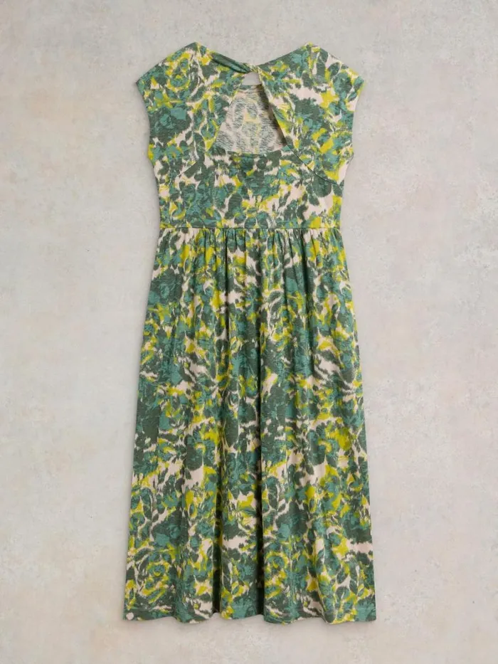 White Stuff DRESSES Addison Cotton Jersey Dress Teal Print 8211 Women White Stuff DRESSES Addison Cotton Jersey Dress Teal Print 8211 Women