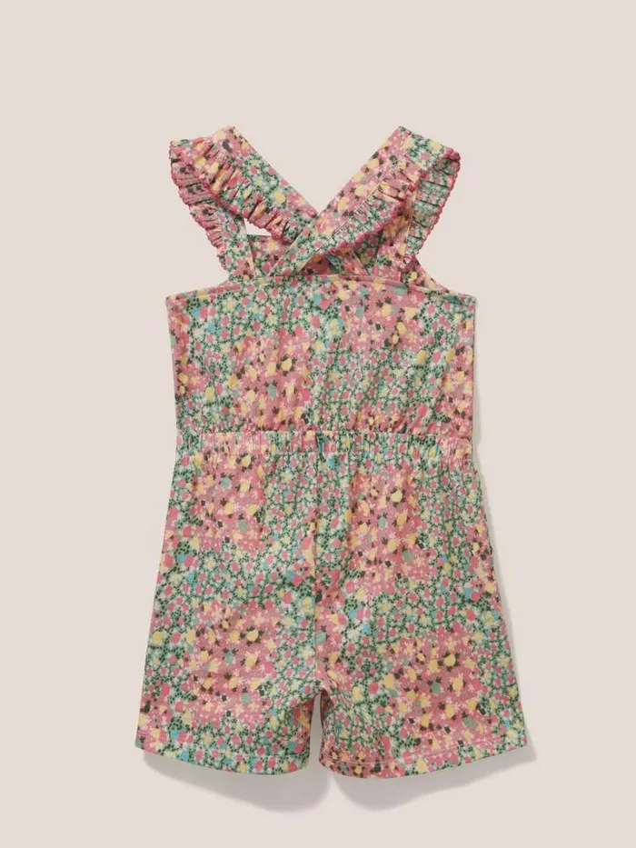 White Stuff DRESSES and SKIRTS Ava Printed Playsuit Pink Multi 8211 Kids White Stuff DRESSES and SKIRTS Ava Printed Playsuit Pink Multi 8211 Kids