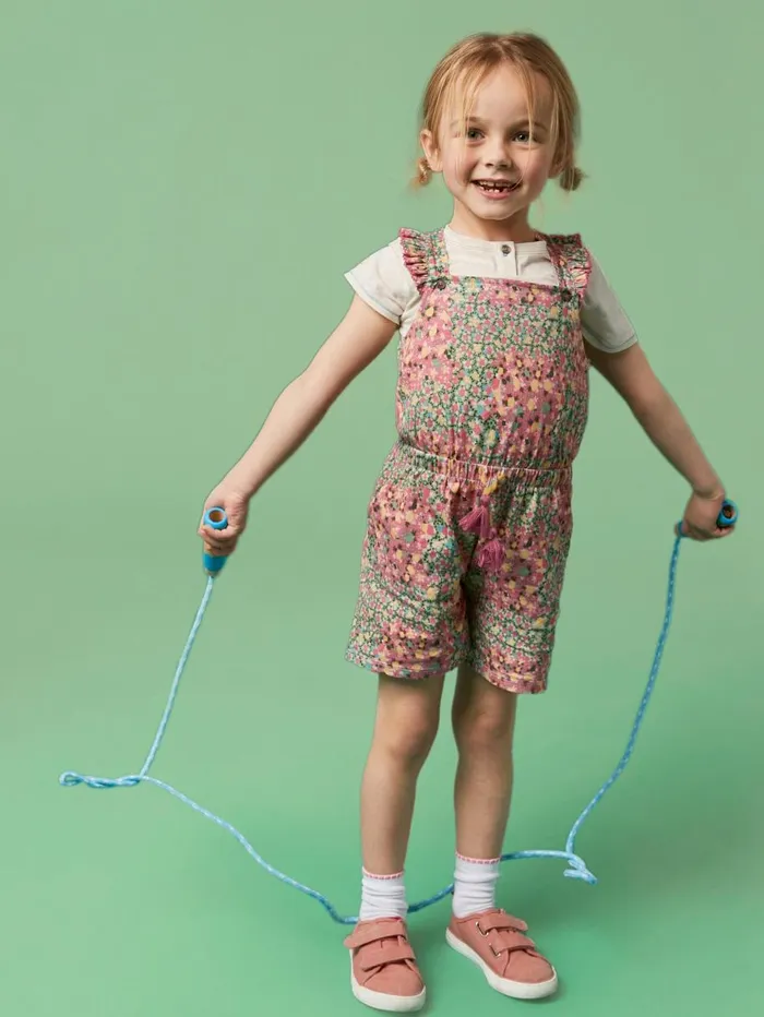 White Stuff DRESSES and SKIRTS Ava Printed Playsuit Pink Multi 8211 Kids White Stuff DRESSES and SKIRTS Ava Printed Playsuit Pink Multi 8211 Kids