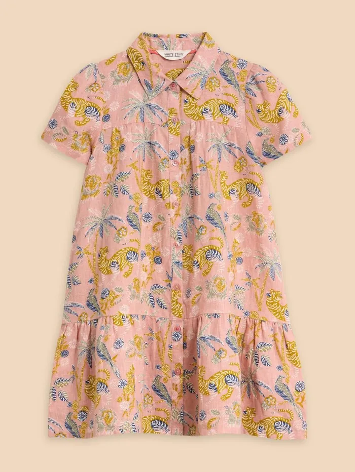 White Stuff DRESSES and SKIRTS Printed Woven Shirt Dress Pink Multi 8211 Kids White Stuff DRESSES and SKIRTS Printed Woven Shirt Dress Pink Multi 8211 Kids