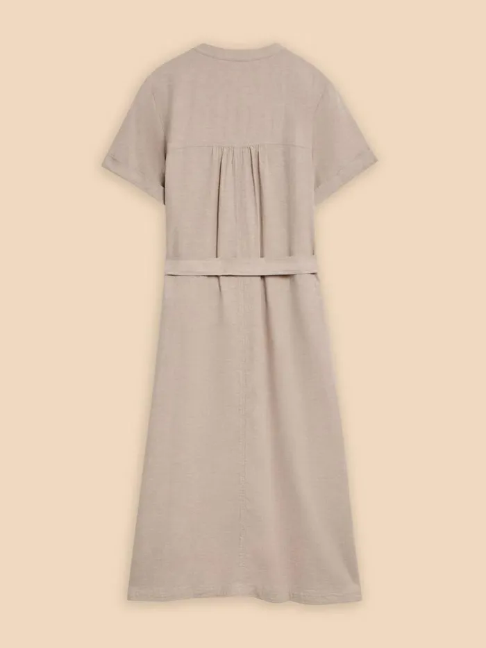 White Stuff DRESSES Hazel Linen Blend Shirt Dress Light Natural 8211 Women White Stuff DRESSES Hazel Linen Blend Shirt Dress Light Natural 8211 Women