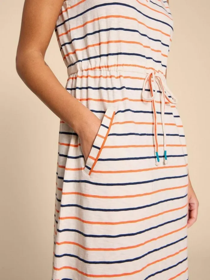 White Stuff DRESSES Heidi Short Jersey Dress Ivory Multi 8211 Women