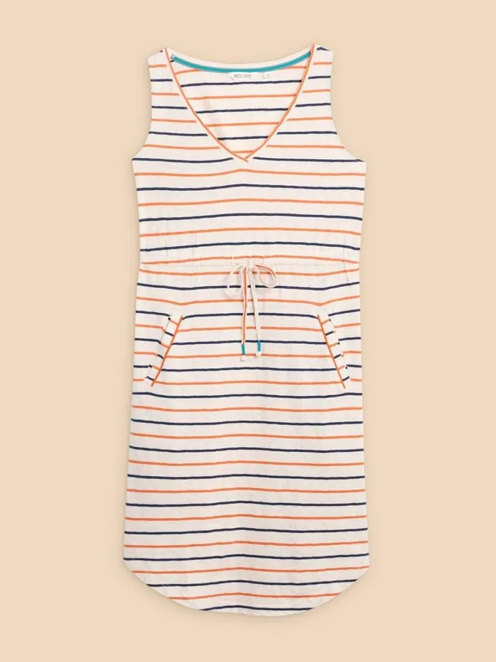 White Stuff DRESSES Heidi Short Jersey Dress Ivory Multi 8211 Women White Stuff DRESSES Heidi Short Jersey Dress Ivory Multi 8211 Women