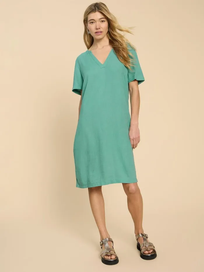 White Stuff DRESSES Lydia Shift Dress Mid Teal 8211 Women White Stuff DRESSES Lydia Shift Dress Mid Teal 8211 Women