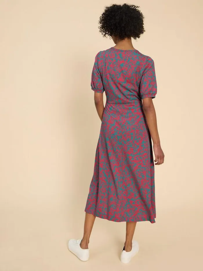 White Stuff DRESSES Megan Jersey Printed Dress Pink Print 8211 Women White Stuff DRESSES Megan Jersey Printed Dress Pink Print 8211 Women