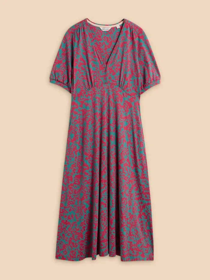 White Stuff DRESSES Megan Jersey Printed Dress Pink Print 8211 Women White Stuff DRESSES Megan Jersey Printed Dress Pink Print 8211 Women
