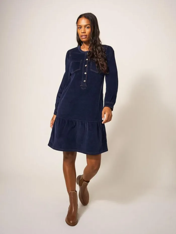 White Stuff DRESSES Norma Cord Dress Dark Navy 8211 Women White Stuff DRESSES Norma Cord Dress Dark Navy 8211 Women