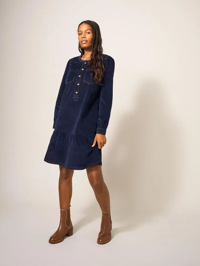 White Stuff DRESSES Norma Cord Dress Dark Navy 8211 Women White Stuff DRESSES Norma Cord Dress Dark Navy 8211 Women