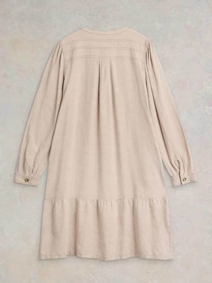 White Stuff DRESSES Norma Linen Blend Dress Light Natural 8211 Women White Stuff DRESSES Norma Linen Blend Dress Light Natural 8211 Women