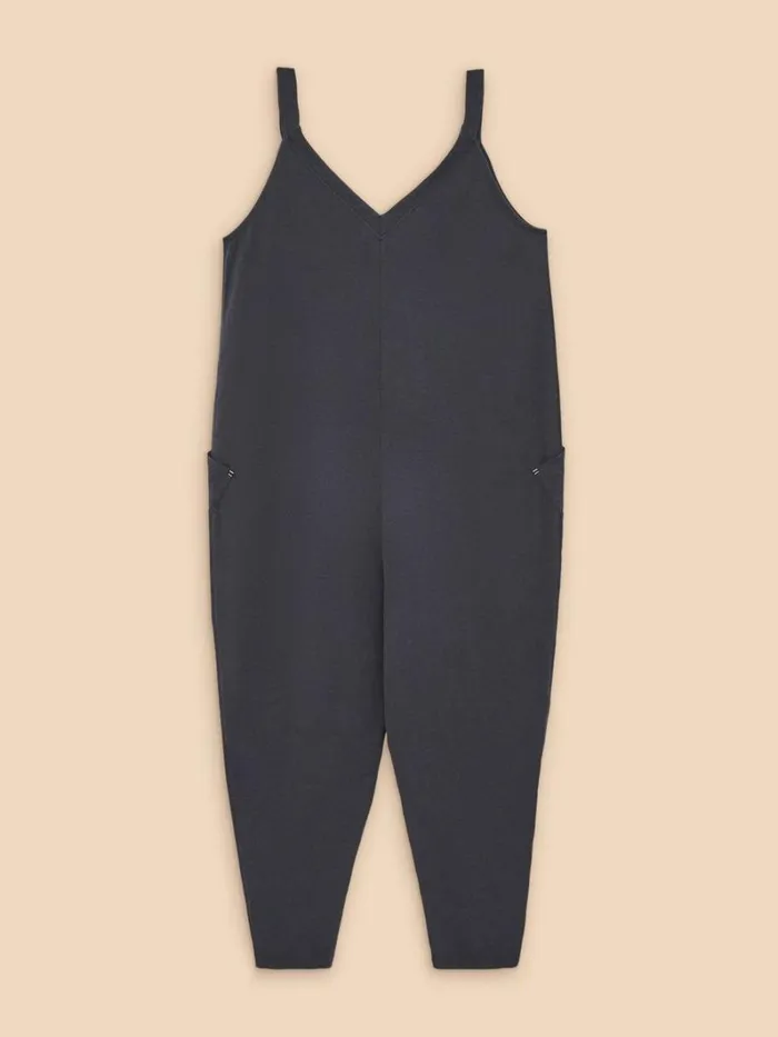 White Stuff DRESSES Selina Jersey Jumpsuit Charcoal Grey 8211 Women
