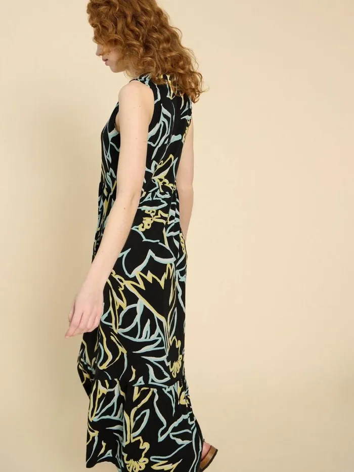 White Stuff DRESSES Sonia Jersey Maxi Dress Black Print 8211 Women White Stuff DRESSES Sonia Jersey Maxi Dress Black Print 8211 Women