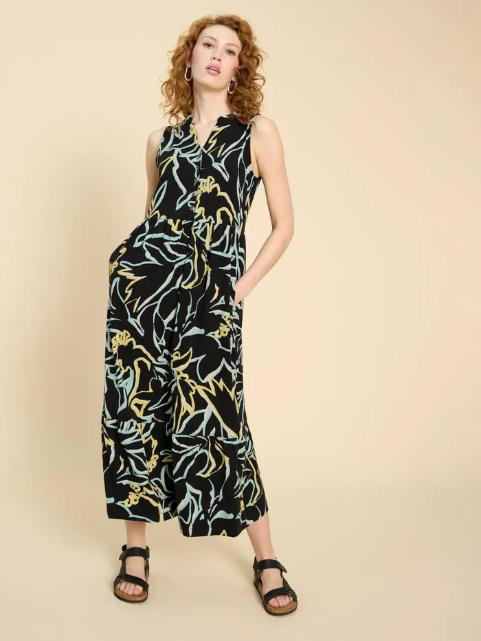 White Stuff DRESSES Sonia Jersey Maxi Dress Black Print 8211 Women White Stuff DRESSES Sonia Jersey Maxi Dress Black Print 8211 Women