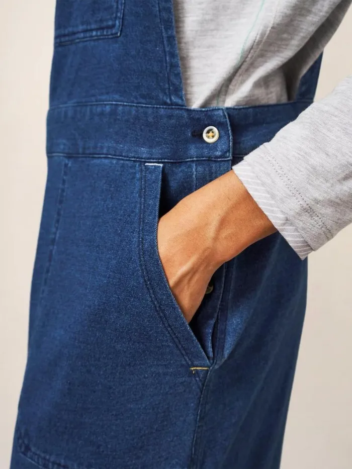 White Stuff DUNGAREES and JUMPSUITS Debbie Jersey Dungaree Mid Denim 8211 Women