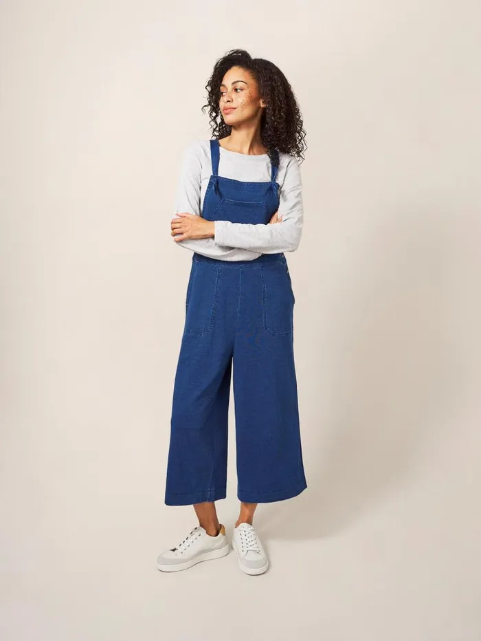 White Stuff DUNGAREES and JUMPSUITS Debbie Jersey Dungaree Mid Denim 8211 Women