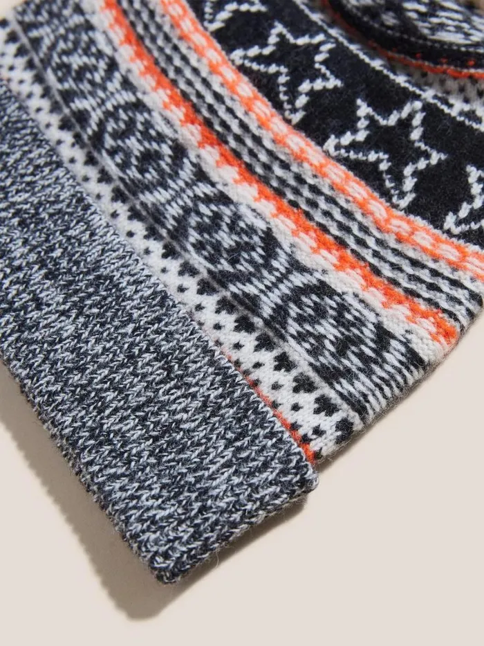 White Stuff HATS Star Fairisle Hat Natural Multi 8211 Women