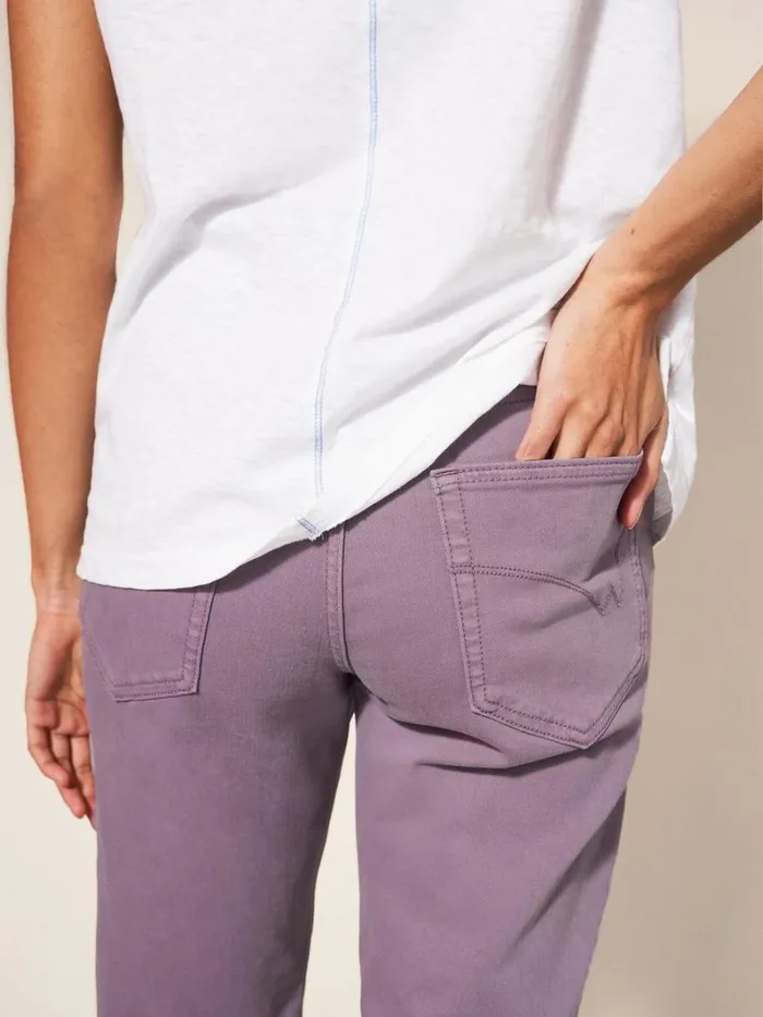 White Stuff JEANS Blake Straight Crop Jeans Dusty Purple 8211 Women