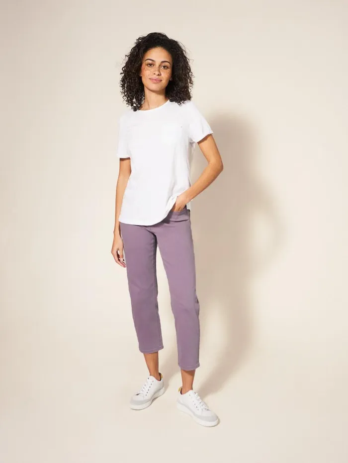 White Stuff JEANS Blake Straight Crop Jeans Dusty Purple 8211 Women