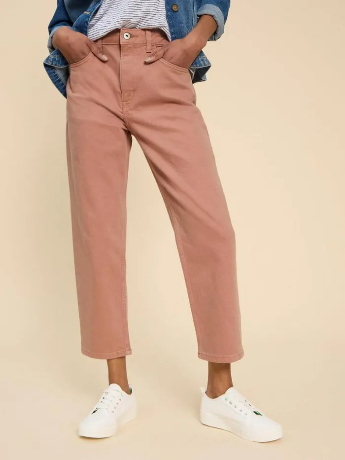 White Stuff JEANS Charlie Straight Crop Jean Dusty Pink 8211 Women