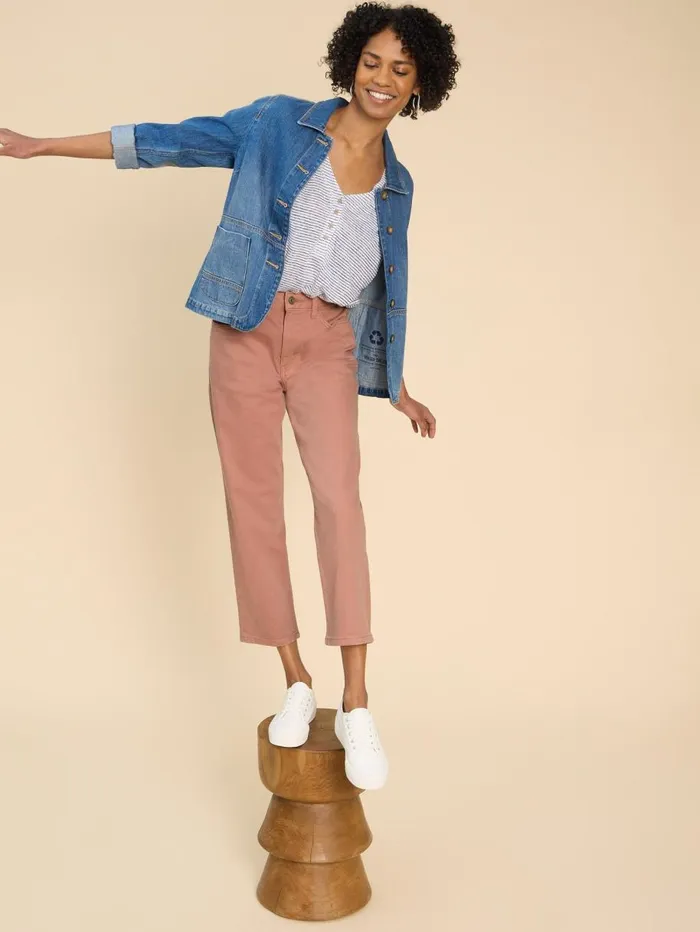 White Stuff JEANS Charlie Straight Crop Jean Dusty Pink 8211 Women