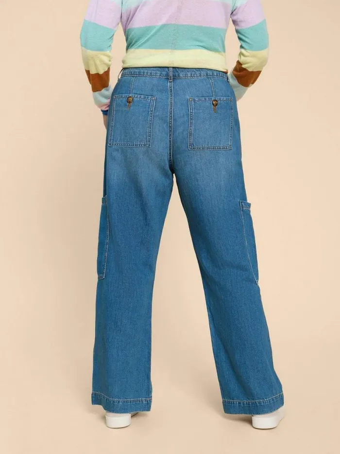 White Stuff JEANS Demi Cargo Jean Light Denim 8211 Women White Stuff JEANS Demi Cargo Jean Light Denim 8211 Women