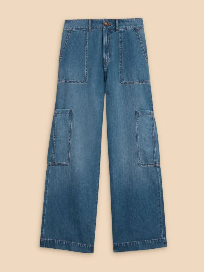 White Stuff JEANS Demi Cargo Jean Light Denim 8211 Women White Stuff JEANS Demi Cargo Jean Light Denim 8211 Women