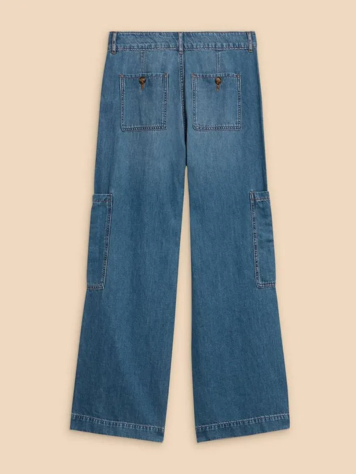 White Stuff JEANS Demi Cargo Jean Light Denim 8211 Women White Stuff JEANS Demi Cargo Jean Light Denim 8211 Women