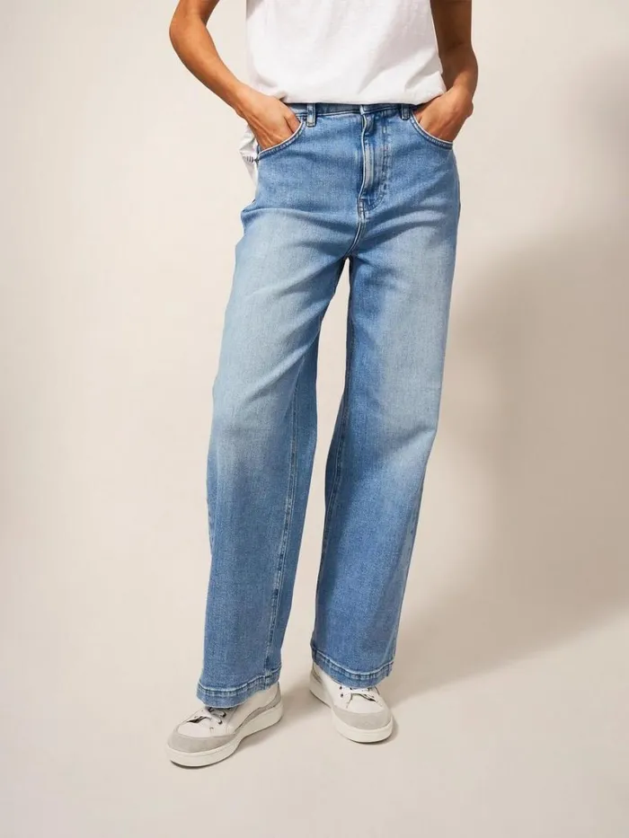 White Stuff JEANS Heidi Wide Leg Jean Light Denim 8211 Women