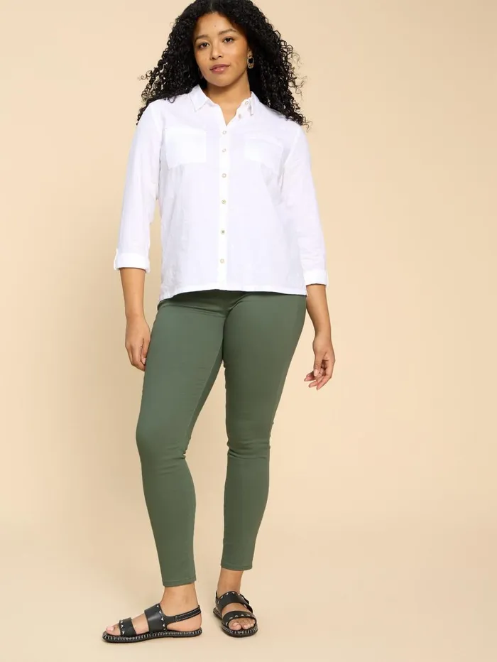 White Stuff JEANS Janey Cotton Jegging Mid Green 8211 Women White Stuff JEANS Janey Cotton Jegging Mid Green 8211 Women