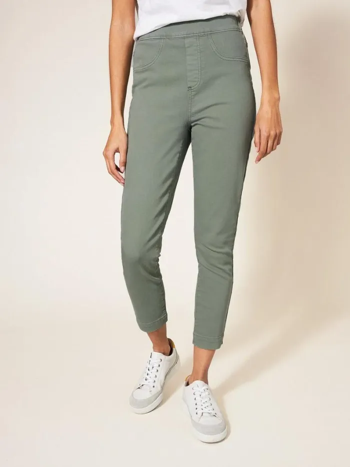 White Stuff JEANS Janey Cropped Jegging Light Green 8211 Women
