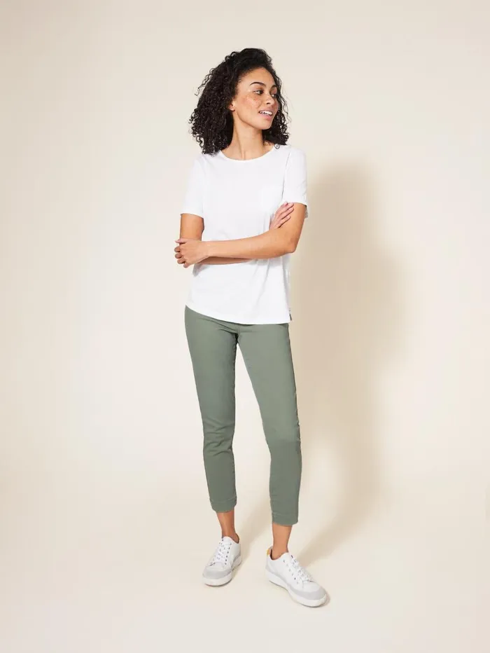 White Stuff JEANS Janey Cropped Jegging Light Green 8211 Women