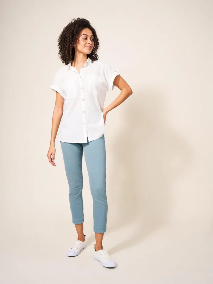 White Stuff JEANS Janey Cropped Jegging Mid Teal 8211 Women