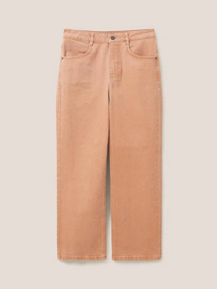 White Stuff JEANS Leighton ClayDye Straight Jean Mid Coral 8211 Women White Stuff JEANS Leighton ClayDye Straight Jean Mid Coral 8211 Women