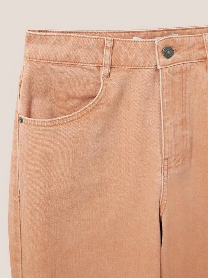 White Stuff JEANS Leighton ClayDye Straight Jean Mid Coral 8211 Women White Stuff JEANS Leighton ClayDye Straight Jean Mid Coral 8211 Women
