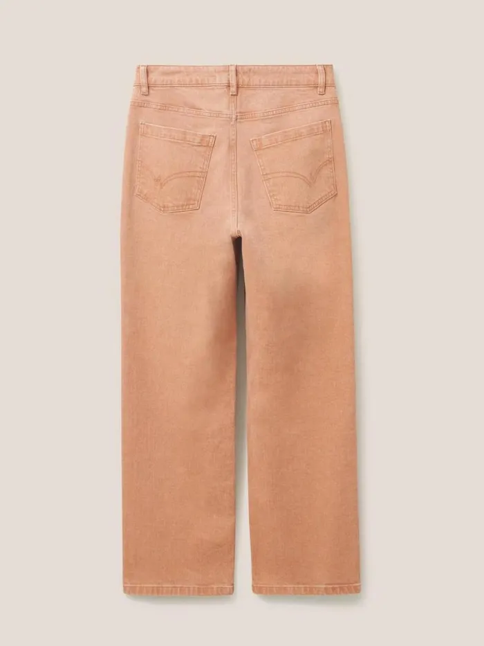 White Stuff JEANS Leighton ClayDye Straight Jean Mid Coral 8211 Women White Stuff JEANS Leighton ClayDye Straight Jean Mid Coral 8211 Women